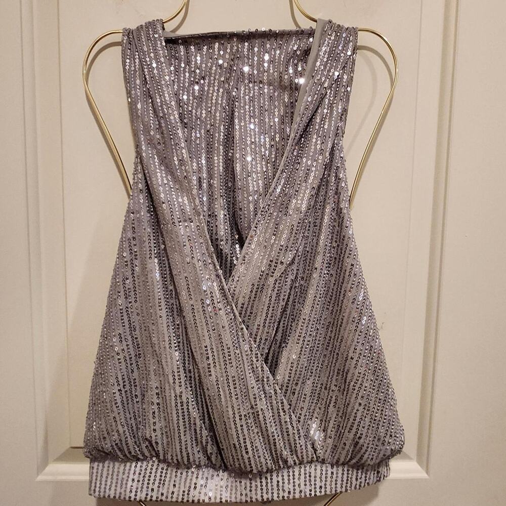 Shimmer escapes sequined hooded top - Picture 1 of 4